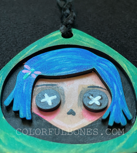 Coraline's Doll head & Stone Ornament