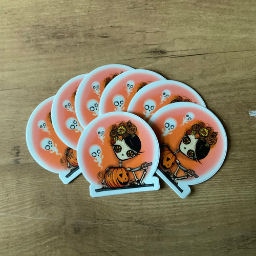 Calakita pumpkin carving vinyl sticker