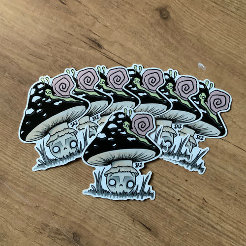Dark Mushroom vinyl sticker