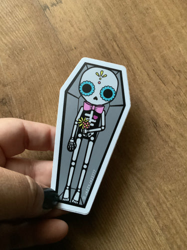 Calakita Coffin Enamel vinyl sticker