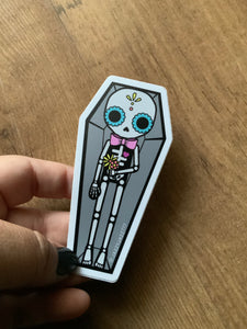 Calakita Coffin Enamel vinyl sticker