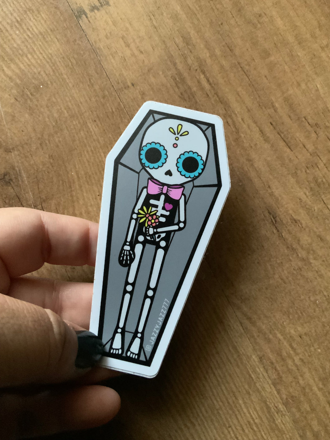 Calakita Coffin Enamel vinyl sticker