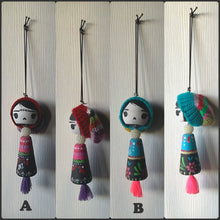 Load image into Gallery viewer, Beanie Wood Doll ornaments
