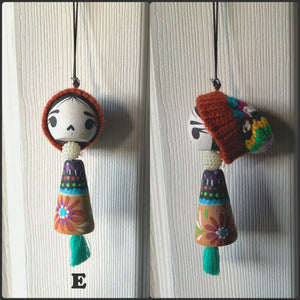 Beanie Wood Doll ornaments