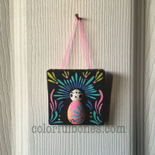 Load image into Gallery viewer, Mini Canvas Calaverita ornaments