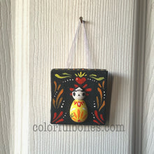 Load image into Gallery viewer, Mini Canvas Calaverita ornaments
