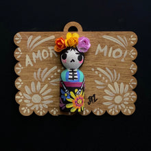 Load image into Gallery viewer, Half doll hand painted wood ornaments