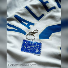 Load image into Gallery viewer, Dodgers Papel Picado Acrylic keychain