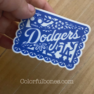 Dodgers Papel Picado vinyl stickers