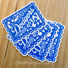 Load image into Gallery viewer, Dodgers Papel Picado vinyl stickers