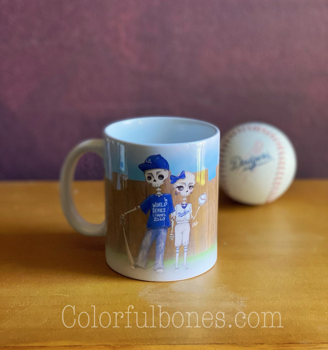 Dodgers Calaveritas Champs 11oz Mug