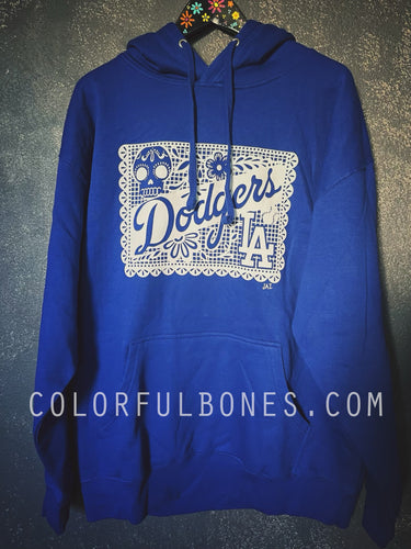 Dodgers Papel Picado Blue Hoodies