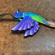 Load image into Gallery viewer, Thorn Colibrí hand painted wood ornament