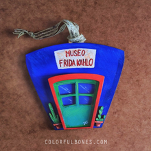 Load image into Gallery viewer, Casa Azul hand painted wood ornament