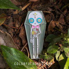 Load image into Gallery viewer, Calakita Coffin Enamel Pin