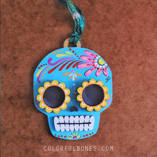 Load image into Gallery viewer, Calaverita hand painted wood ornament