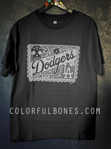 Dodgers Papel Picado Black tees